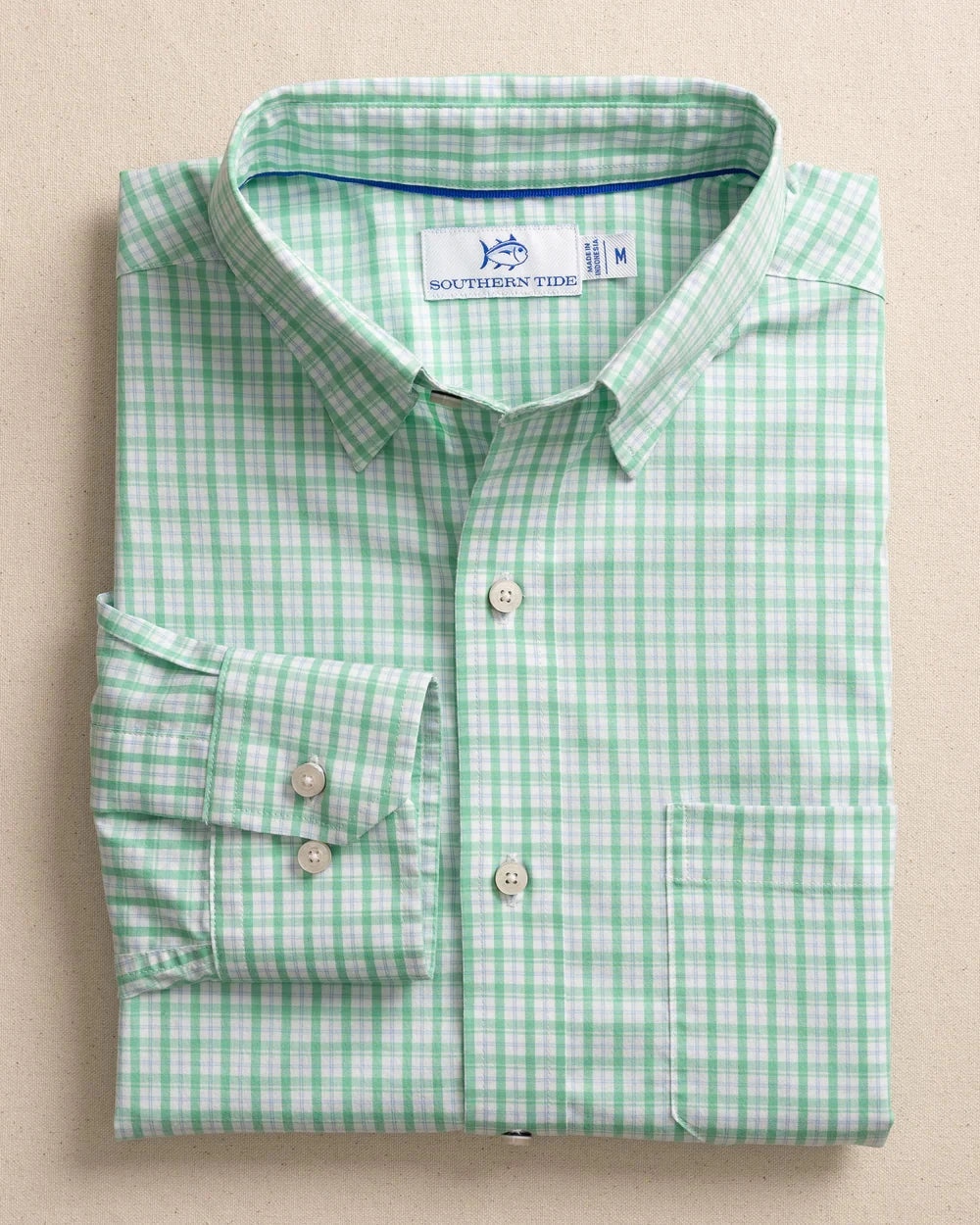 SOUTHERN TIDE Men's Sport Shirt Southern Tide Charleston Broad Creek Plaid Long Sleeve Sport Shirt || David's Clothing