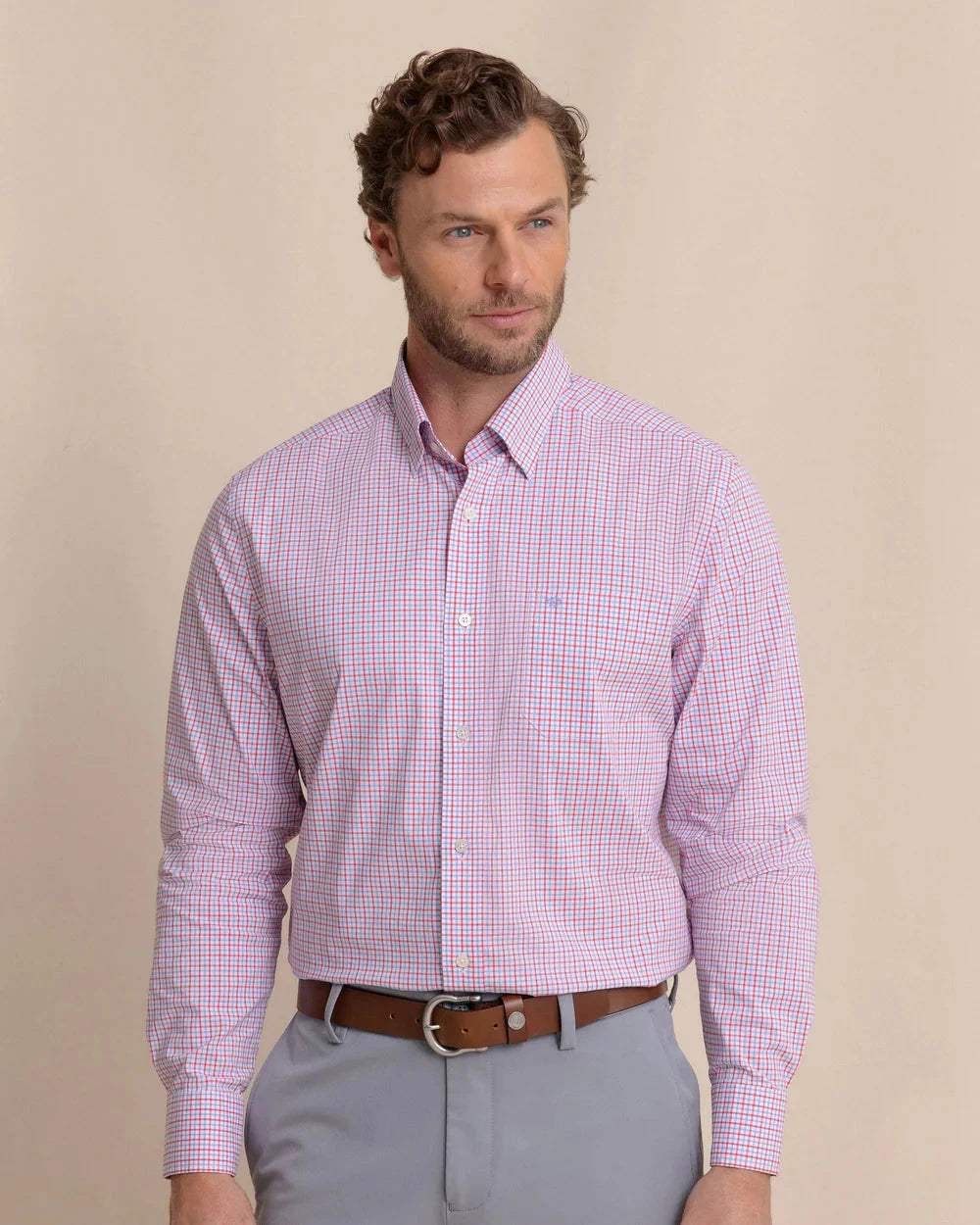 SOUTHERN TIDE Men's Sport Shirt Southern Tide Charleston Summerton Plaid Sport Shirt
