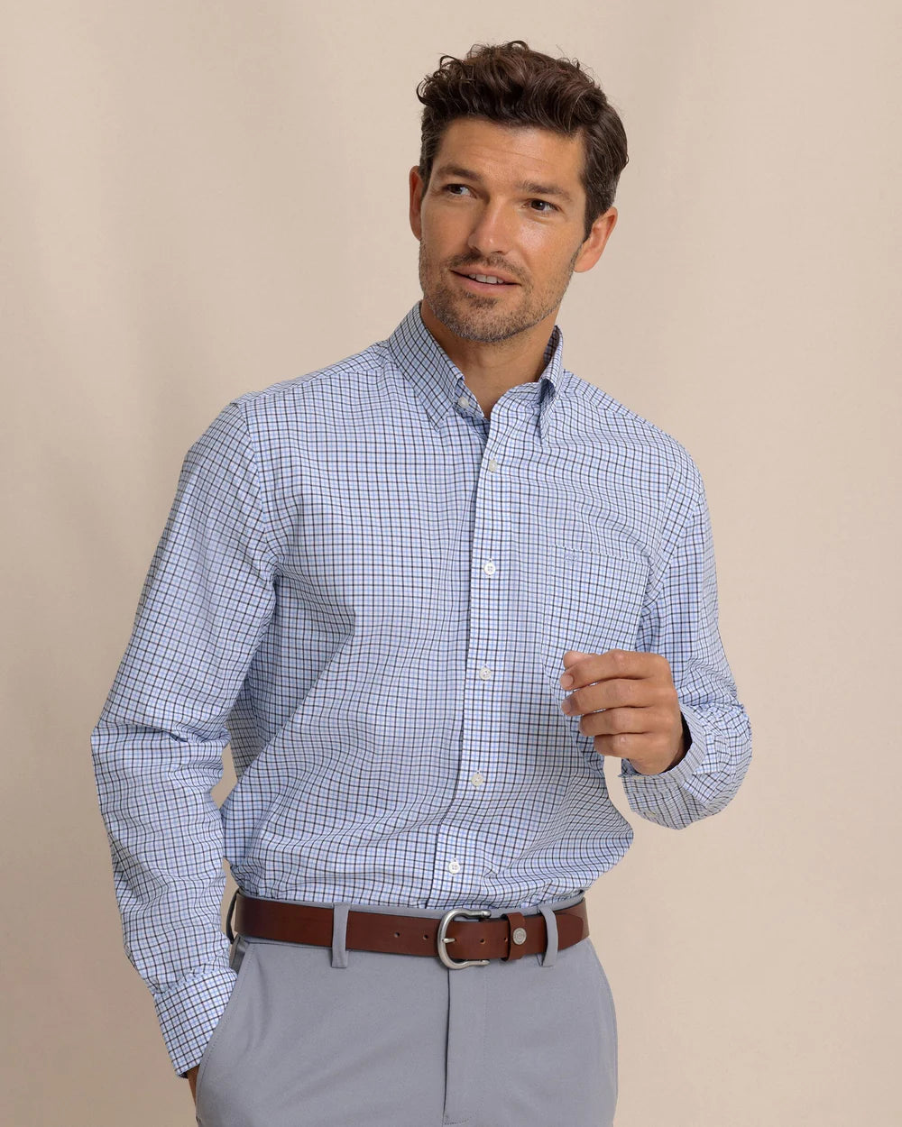 SOUTHERN TIDE Men's Sport Shirt Southern Tide Charleston Summerton Plaid Sport Shirt