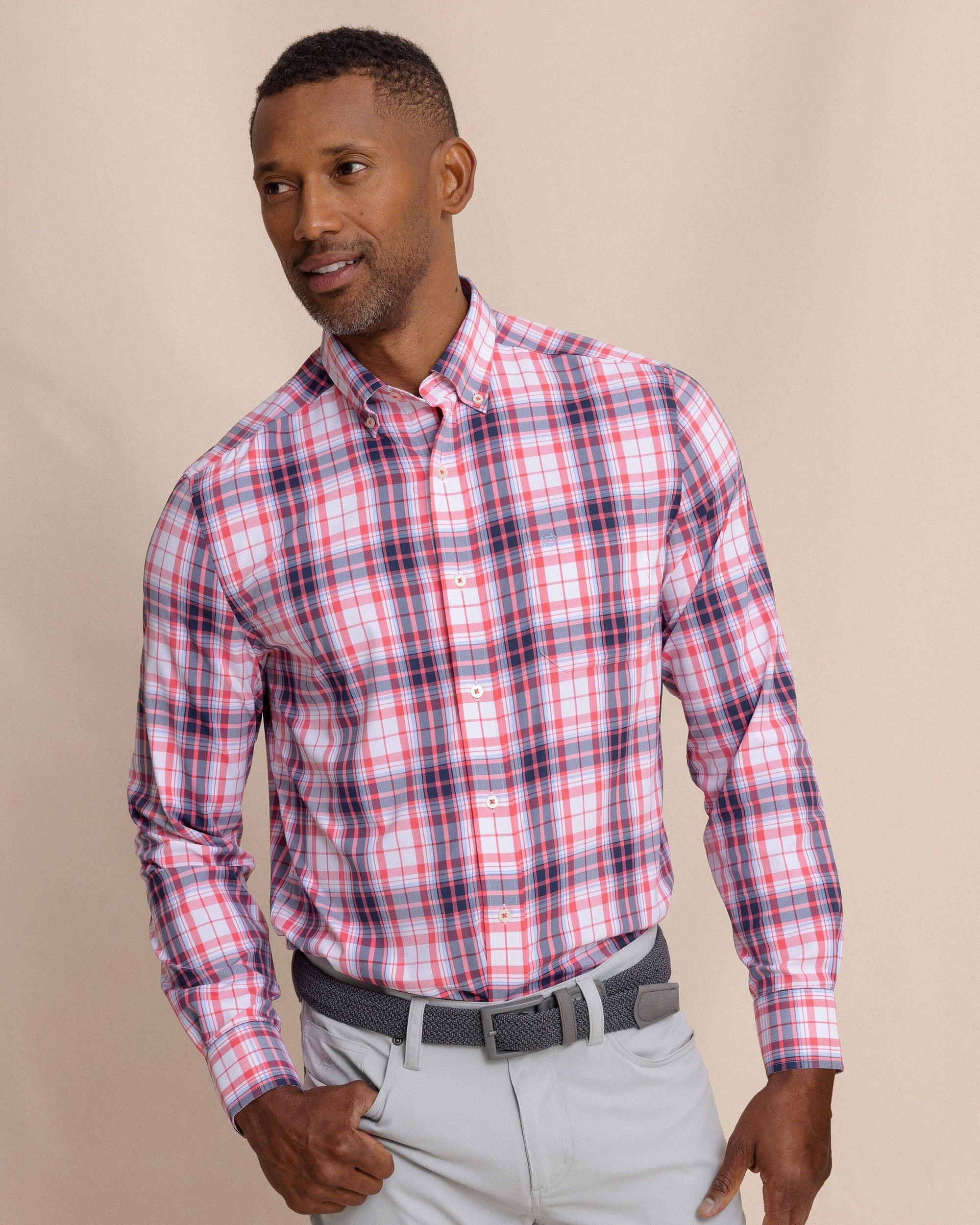 SOUTHERN TIDE Men's Sport Shirt SNAPPER / S Southern Tide Willowbrook Plaid Intercoastal Sport Shirt 118961083