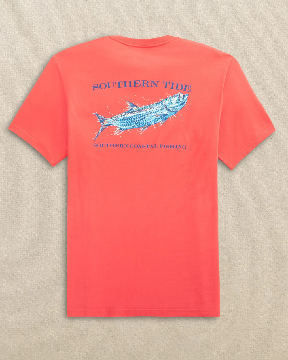 SOUTHERN TIDE Men's Tees Southern Tide Tarpon Southern Coastal Fishing Short Sleeve T-Shirt