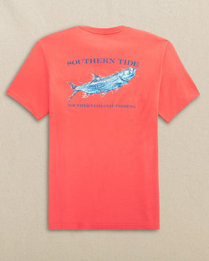 SOUTHERN TIDE Men's Tees Southern Tide Tarpon Southern Coastal Fishing Short Sleeve T-Shirt