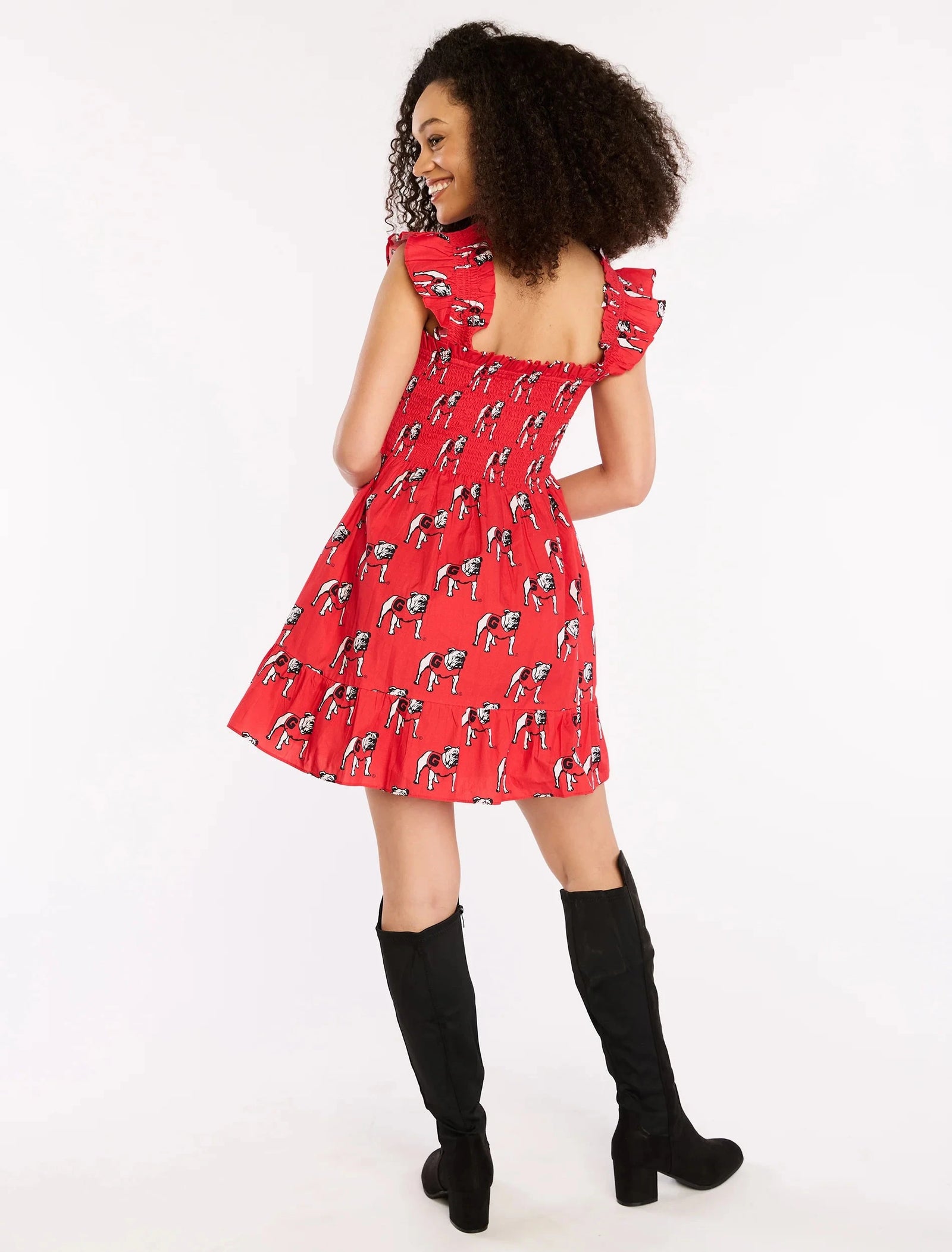 STEWART SIMMONS Women's Dresses Stewart Simmons Georgia The Poplin Smocked Dress || David's Clothing