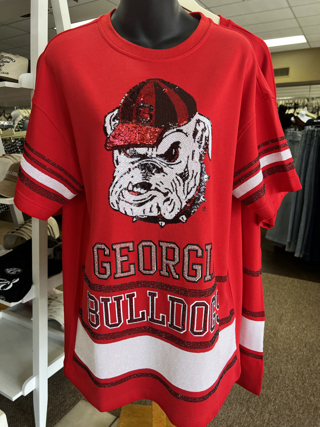 STEWART SIMMONS Women's Dresses Stewart Simmons Georgia The Sideline T-Shirt Dress