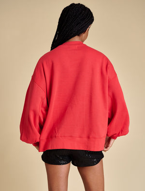 STEWART SIMMONS Women's Sweatshirt Stewart Simmons Georgia The Balloon Sleeve Pullover || David's Clothing