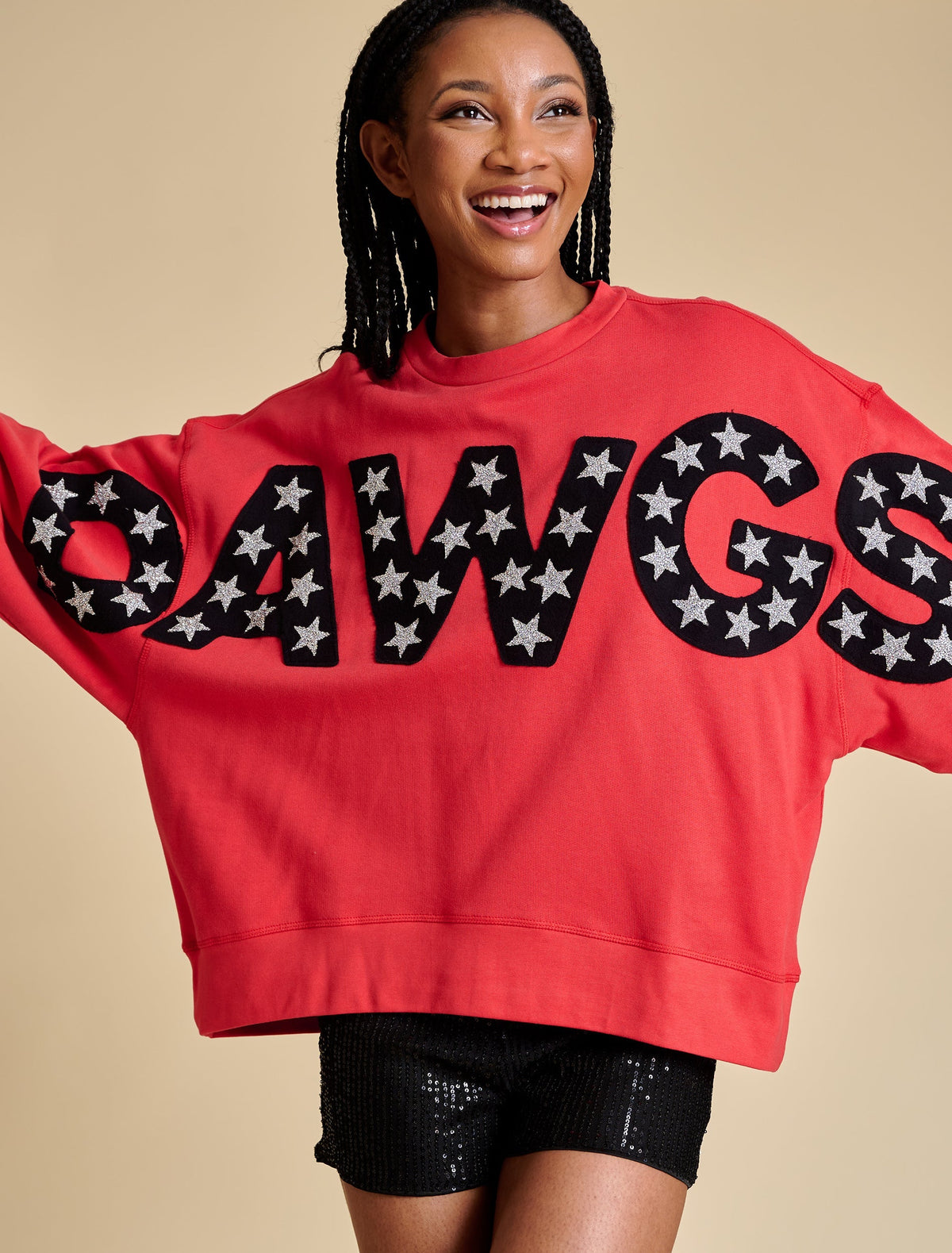 STEWART SIMMONS Women's Sweatshirt Stewart Simmons Georgia The Balloon Sleeve Pullover || David's Clothing