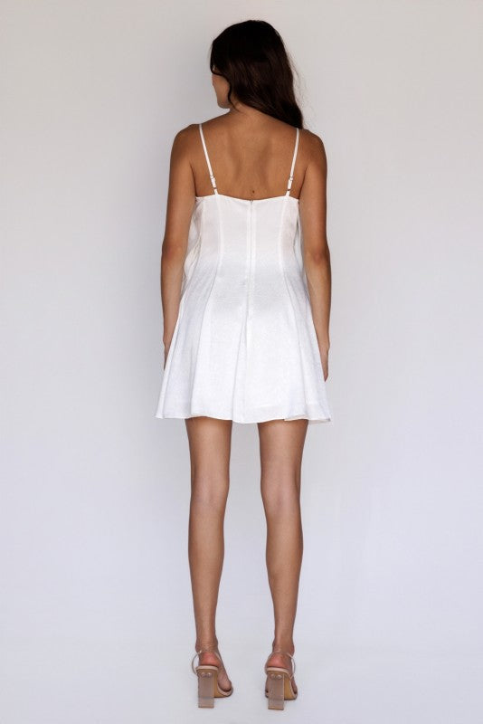 STORIA Women's Dresses Ruffled Mini Dress With Bow