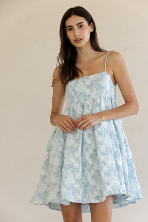 STORIA Women's Dresses Textured Floral Print Mini Dress