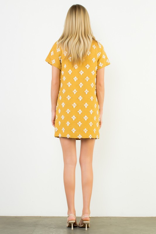 THML Women's Dresses Short Sleeve Detailed Dress