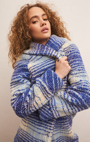 Z SUPPLY Women Jackets Z Supply Hastings Sherpa Plaid Coat || David's Clothing