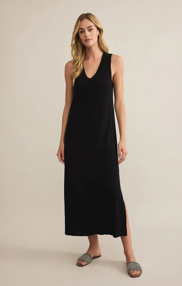 Z SUPPLY Women's Dresses BLACK / XS Z Supply Coastline Midi Dress || David's Clothing ZD251306