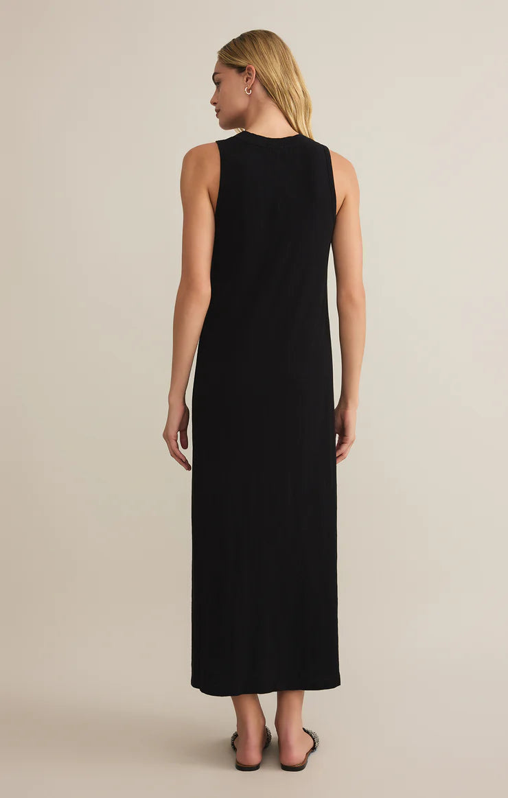 Z SUPPLY Women's Dresses BLACK / XS Z Supply Coastline Midi Dress || David's Clothing ZD251306