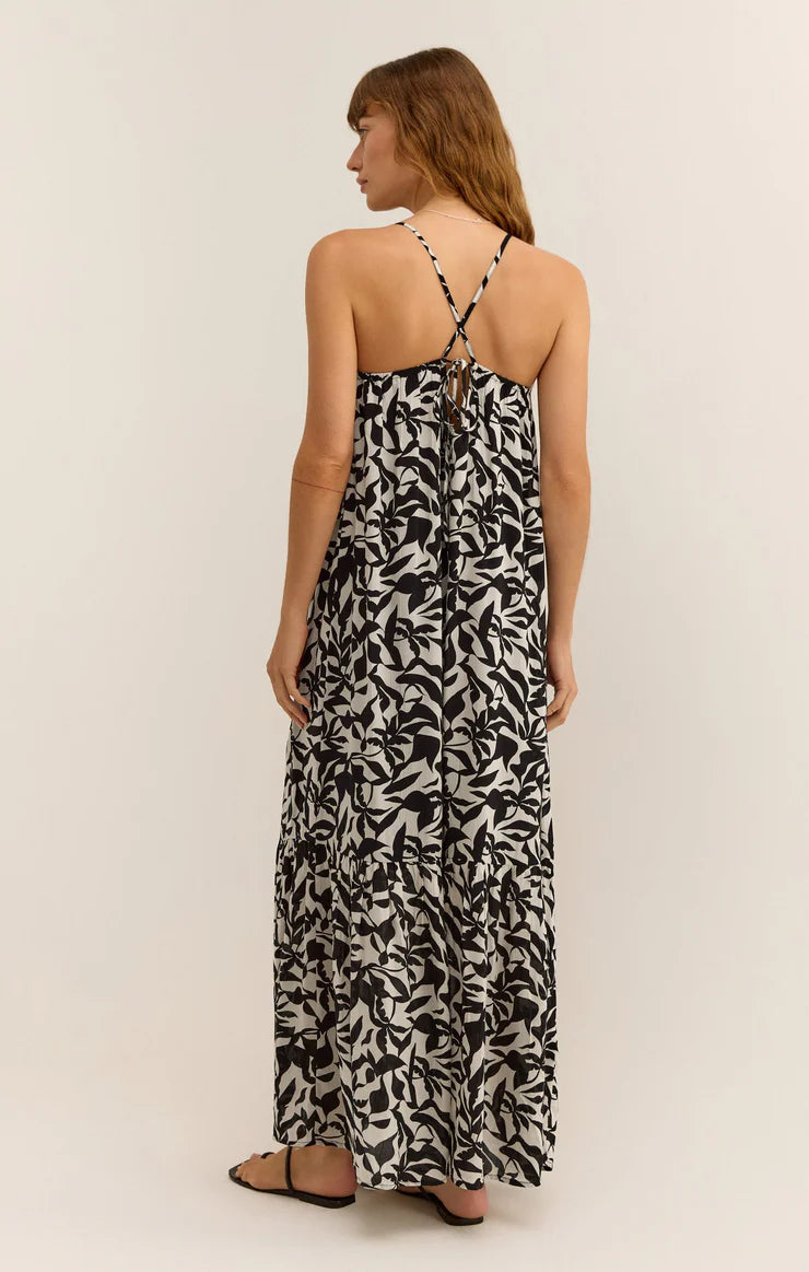 Z SUPPLY Women's Dresses Z Supply Cocktail Hour Leaf Midi Dress || David's Clothing
