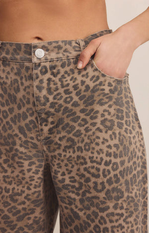 Z SUPPLY Women's Jeans Z Supply Marli Denim Leopard Pant