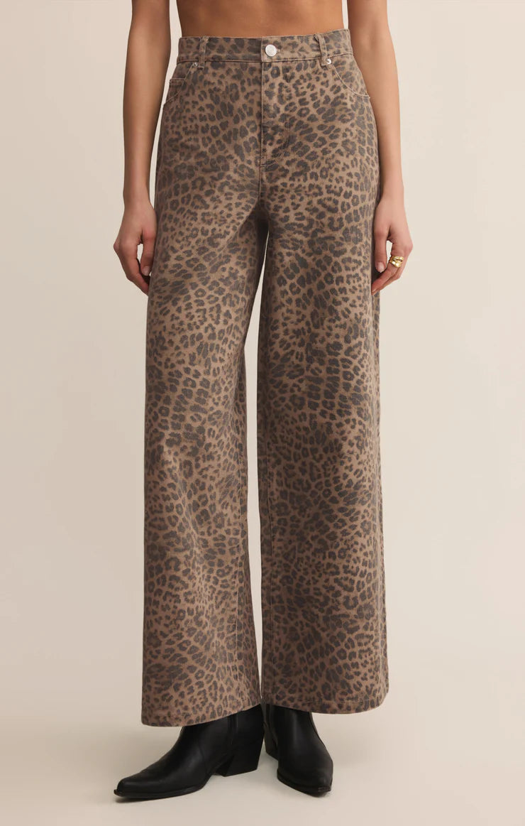 Z SUPPLY Women's Jeans Z Supply Marli Denim Leopard Pant