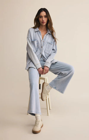 Z SUPPLY Women's Pants Z Supply Hunter Knit Denim Pant || David's Clothing