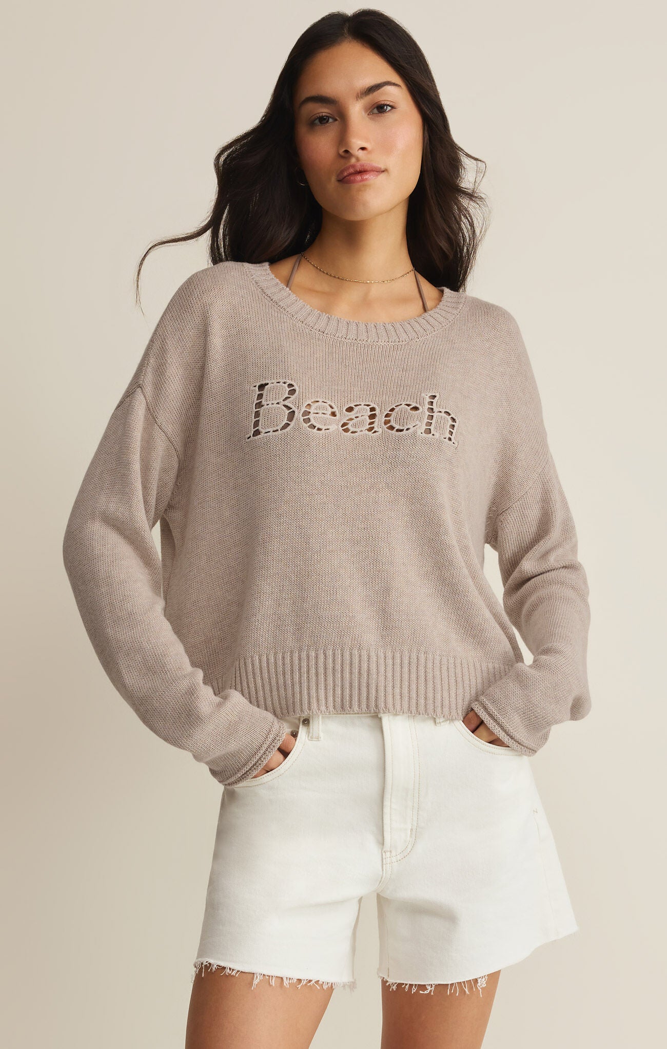 Z SUPPLY Women's Sweaters Z Supply Beach Embroidered Sweater