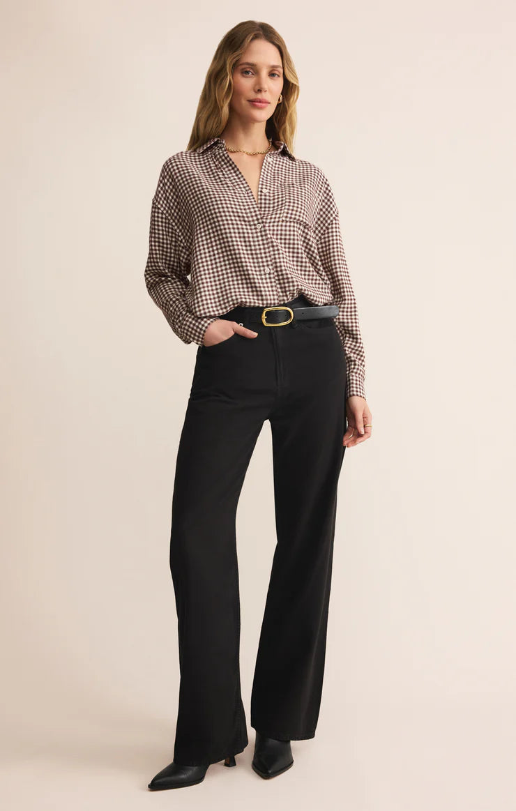 Z SUPPLY Women's Top Southern Shirt River Plaid Button Up || David's Clothing