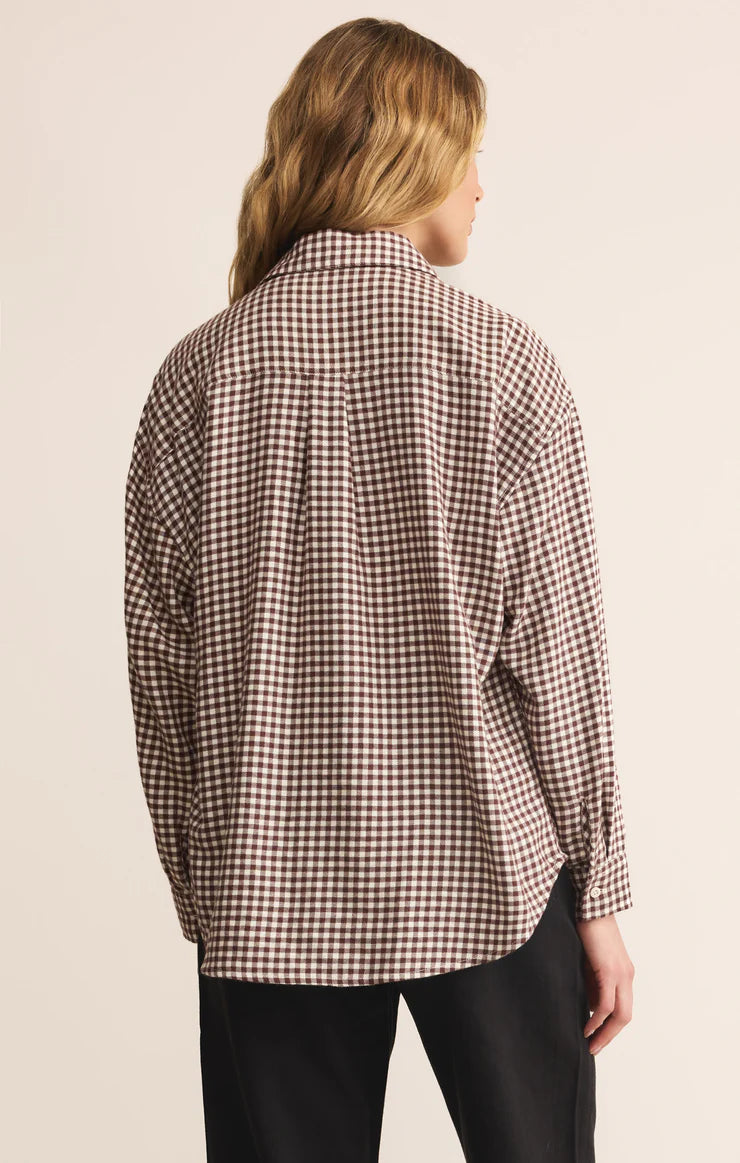 Z SUPPLY Women's Top Southern Shirt River Plaid Button Up || David's Clothing
