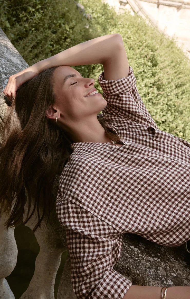 Z SUPPLY Women's Top Southern Shirt River Plaid Button Up || David's Clothing