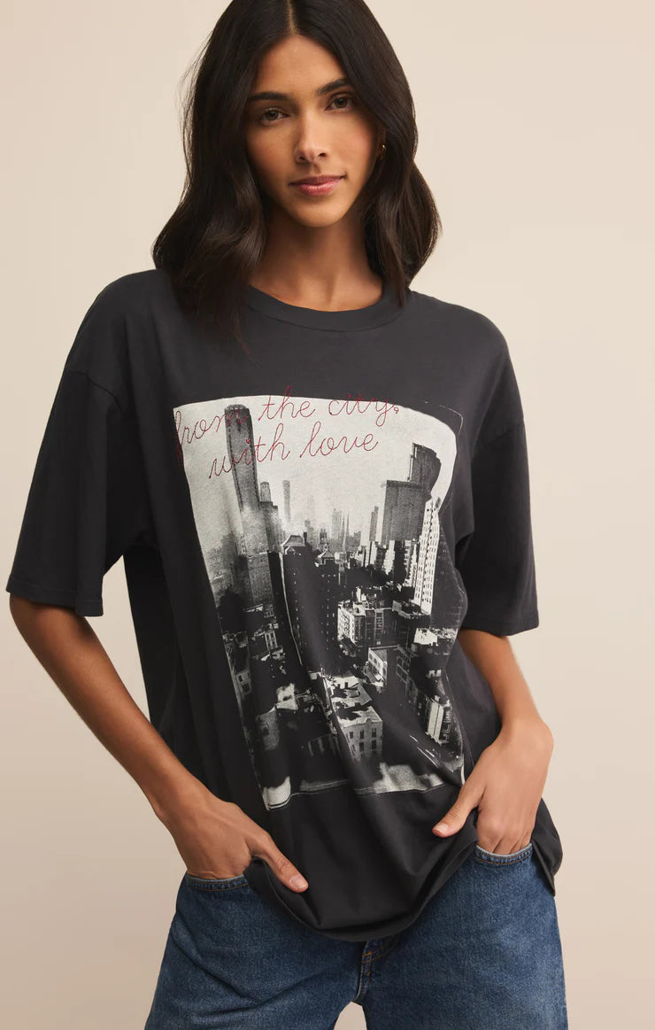 Z SUPPLY Women's Top Z Supply Big Apple City Tee || David's Clothing