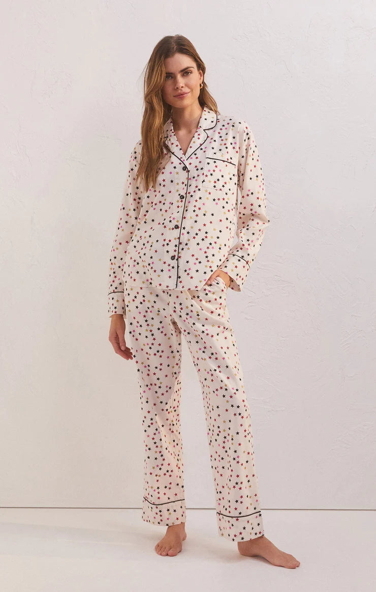 Z SUPPLY Women's Top Z Supply Dreamer Star Pj Set || David's Clothing