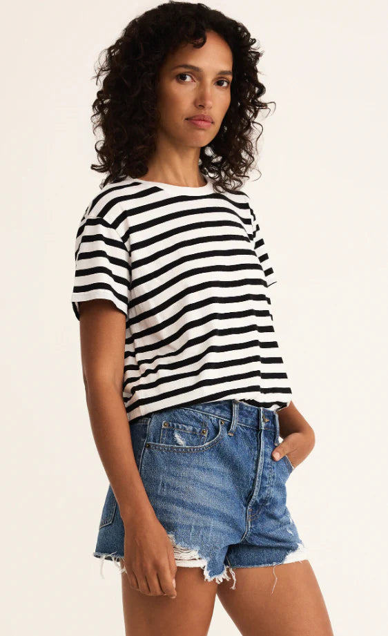 Z SUPPLY Women's Top Z Supply Go To Stripe Tee || David's Clothing