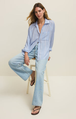 Z SUPPLY Women's Top Z Supply Perfect Linen Striped Top