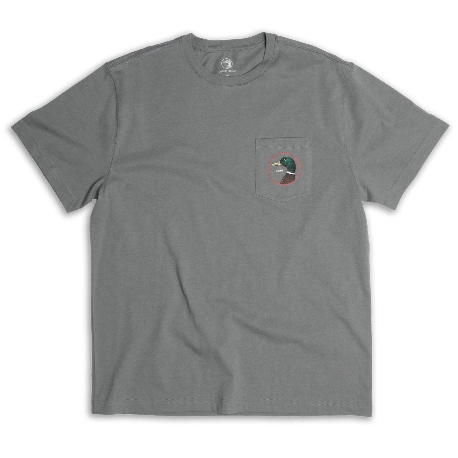DUCK HEAD Men's Tees HEATHER GREY / S Duck Head Logo Short Sleeve T-Shirt || David's Clothing D21019083