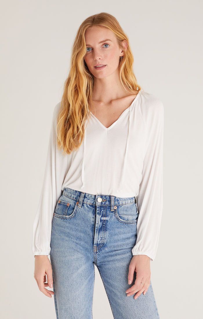 Z SUPPLY Women's Top Z Supply Niki Sleek Jersey Top || David's Clothing