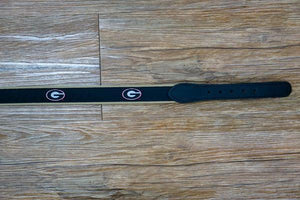 Zeppro University of Georgia Ribbon Belt - Black with tan