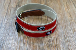 Zeppro University of Georgia Ribbon Belt - Red